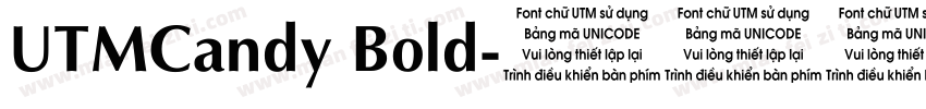 UTMCandy Bold字体转换